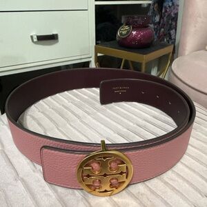Tory Burch Blush and Gold Women's Belt